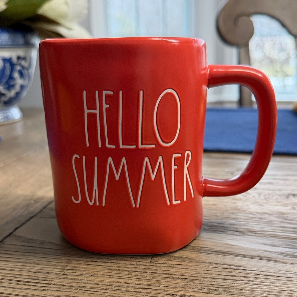 Rae Dunn Red 'Hello Summer' Mug
